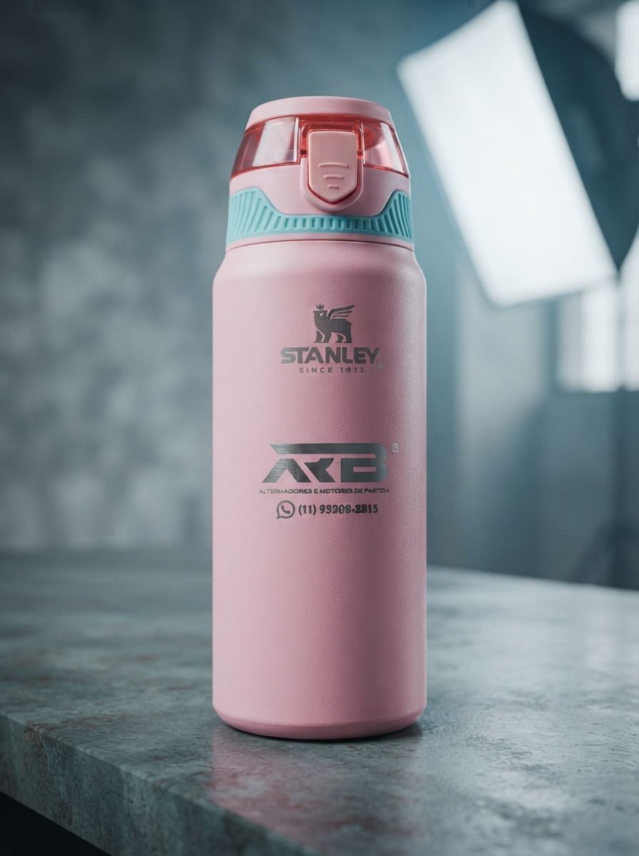 Garrafa Stanley personalizada com logo de empresa